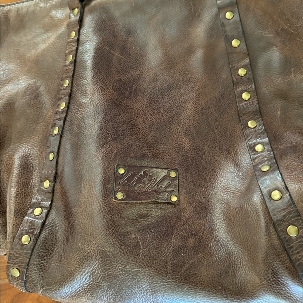 Patricia Nash Brown Studded Tote Purse - Picture 13 of 16